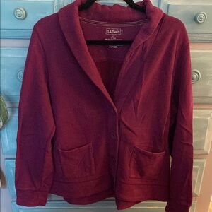 L.L. Bean Women's Cardigan - Rich Burgundy